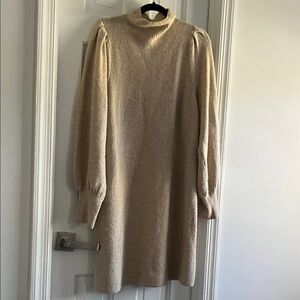 Madewell Beige Cowl Neck Sweater